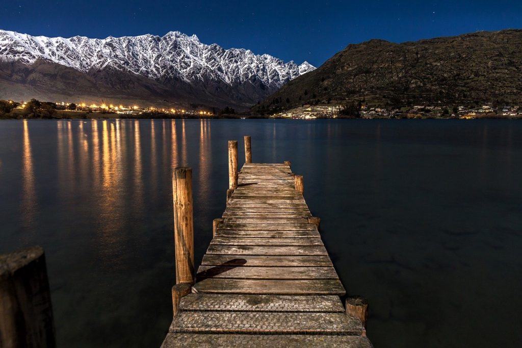 new zealand, night, stars